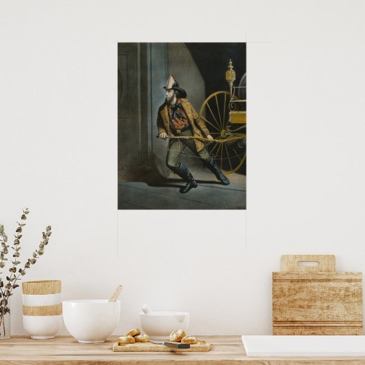 アメリカの消防士 ポスター (キッチン)