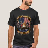 アメリカの消防士、日常のヒーロー Tシャツ (正面)