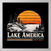 アメリカの湖 ヴィンテージ 2026 ポスター (正面)