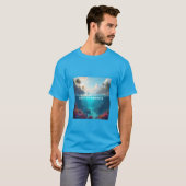 アメリカの湾の水中イメージ Tシャツ (正面フル)