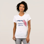 アメリカの湾岸地方 レディースTシャツ Tシャツ (正面フル)