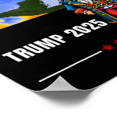 アメリカの湾 トランプ タケ・ザ・ガルフ クール Funny  ポスター (角)