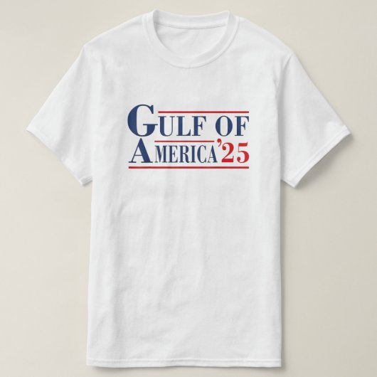 アメリカの湾 メキシコ湾 アメリカ 2025 面白いデザイン Tシャツ (デザイン正面)