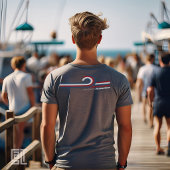 アメリカの湾 レトロな80年代  Tシャツ
