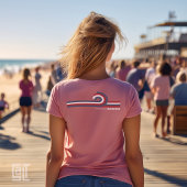 アメリカの湾 レトロな80年代  Tシャツ