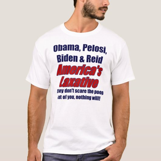 アメリカの瀉下薬 Tシャツ (正面)