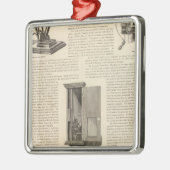 アメリカの火災報知機と警察電信 メタルオーナメント (左)