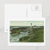 アメリカの灯台の景観 ポストカード (正面/裏面)