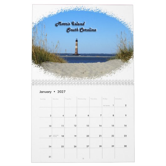 アメリカの灯台カレンダー2012年 カレンダー (1月 2027)
