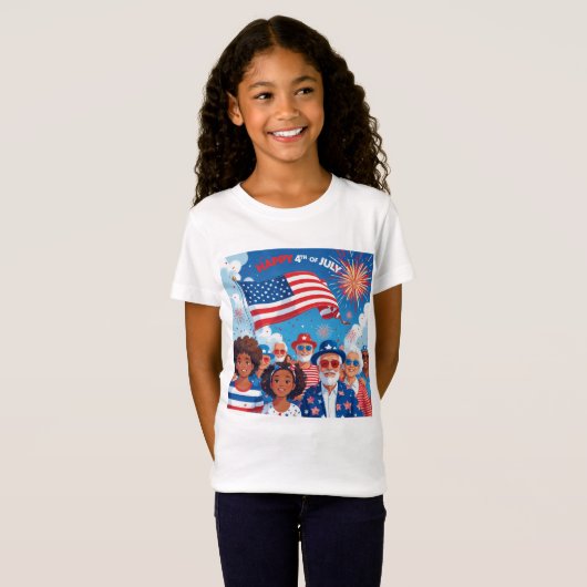 アメリカの炎 Tシャツ (正面フル)