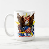 アメリカの炭鉱作業員 コーヒーマグカップ (左)