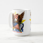 アメリカの炭鉱夫 コーヒーマグカップ (正面左)