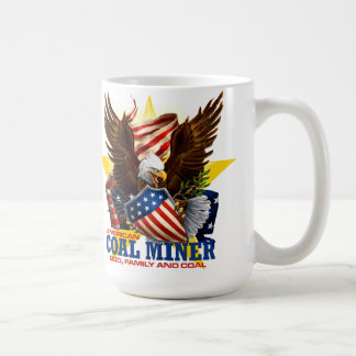 アメリカの炭鉱夫 コーヒーマグカップ