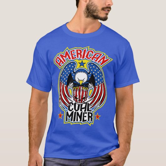 アメリカの炭鉱夫 Tシャツ (正面)