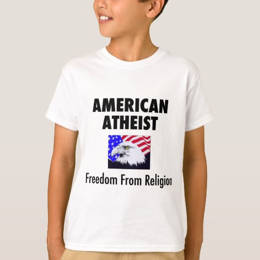 アメリカの無神論者 Tシャツ (正面)