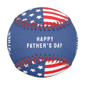 アメリカの父素晴らし米国米国国旗の写真 野球ボール (正面)