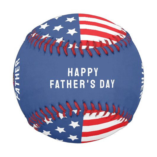 アメリカの父素晴らし米国米国国旗の写真 野球ボール (正面)