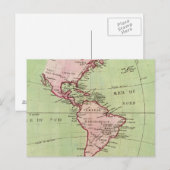アメリカの物理地図 ポストカード (正面/裏面)