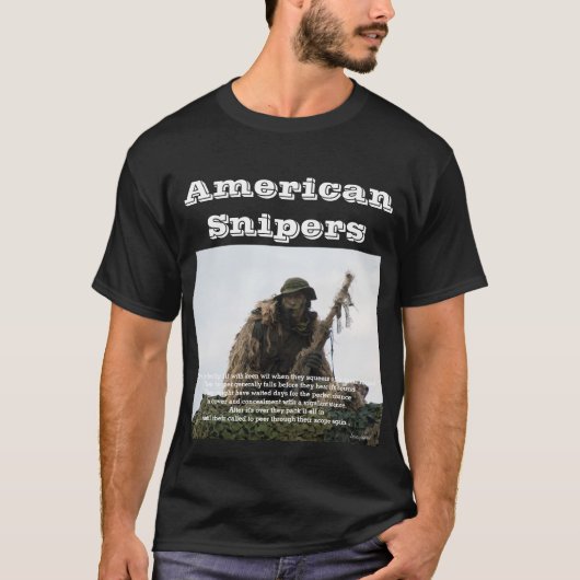 アメリカの狙撃兵 Tシャツ (正面)