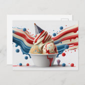 アメリカの独立を祝おう ポストカード (正面/裏面)