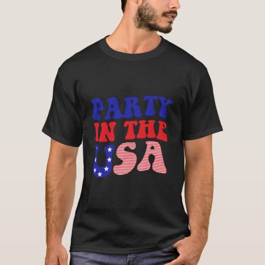 アメリカの独立記念日に輝くPy Tシャツ (正面)
