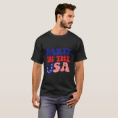 アメリカの独立記念日に輝くPy Tシャツ (正面フル)