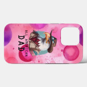 アメリカの独立記念日ギフト　アメリカの父へのハクトウワ鷹USA４日７月 Case-Mate iPhoneケース (裏面 (横))