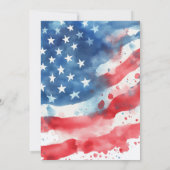 アメリカの独立記念日 - 4th of July 招待状 (裏面)