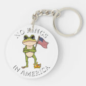 アメリカの王なしアンチトランプの抗議の大規模 キーホルダー (裏面)