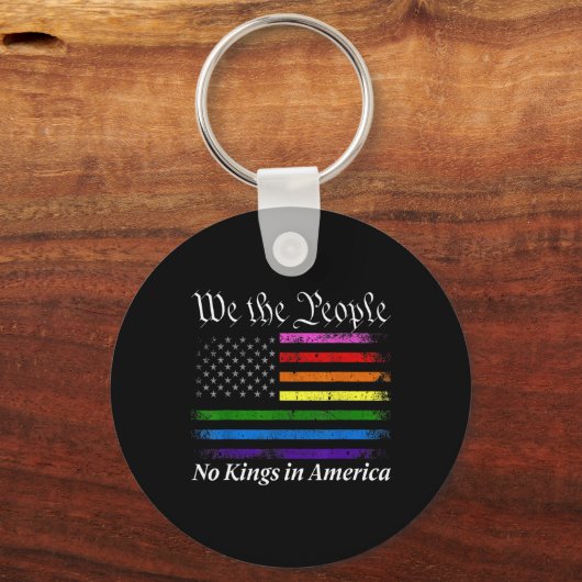 アメリカの王なし我々はアメリカ合衆国の国旗 キーホルダー (正面)