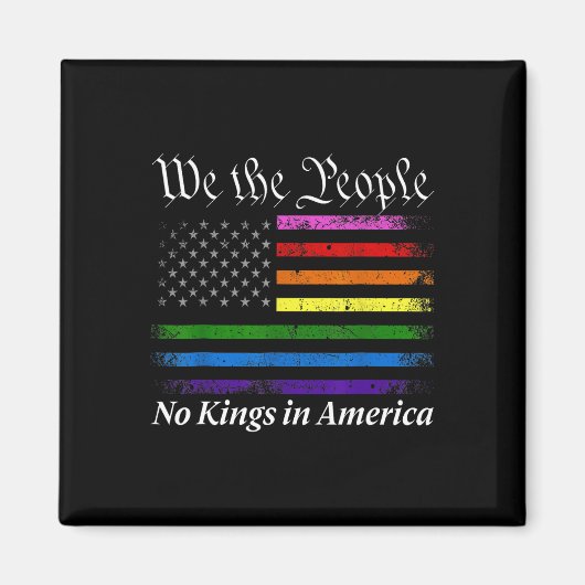アメリカの王なし我々はアメリカ合衆国の国旗 マグネット (正面)