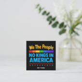 アメリカの王なし我々は平等の自由 スクエア名刺 (スタンド正面)