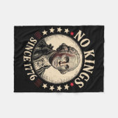 アメリカの王なし1776 フリースブランケット (正面(横))