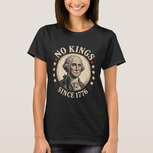 アメリカの王なし1776 Tシャツ (正面)