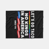 アメリカの王はタコの政治問題に取り組もうとしない フリースブランケット (正面(横))