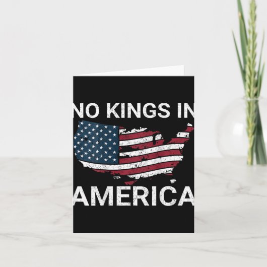 アメリカの王はトランプNo Authoritarian Iをダンプ カード (正面)