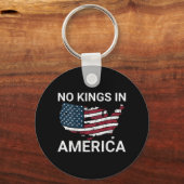 アメリカの王はトランプNo Authoritarian Iをダンプ キーホルダー (正面)