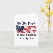 アメリカの王は我々は民ではない カード (黄色い花)