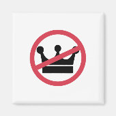 アメリカの王は民主化主義のアンチ君主制Ol マグネット (正面)