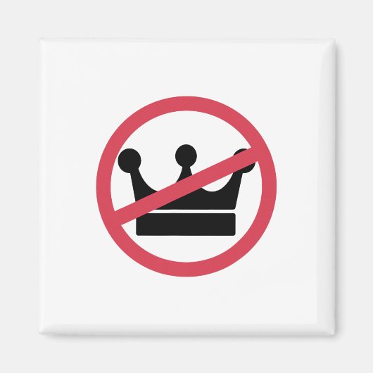 アメリカの王は民主化主義のアンチ君主制Ol マグネット (正面)