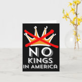 アメリカの王は無い我々は愛国王を行わない カード (黄色い花)