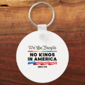 アメリカの王は無い我が民族は政治を行う キーホルダー (正面)