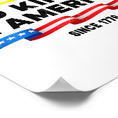 アメリカの王は無い我が民族は政治を行う ポスター (角)