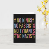 アメリカの王は誰も我々は人々のポリーを断食しない カード (黄色い花)