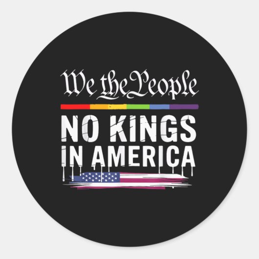 アメリカの王はLgbtの人々 ラウンドシール (正面)