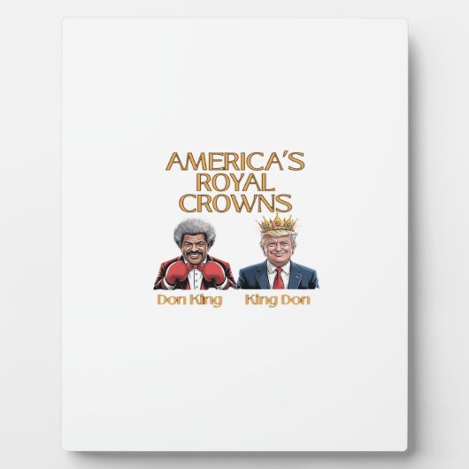 アメリカの王冠とドン グラフィック フォトプラーク (正面)
