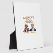 アメリカの王冠とドン グラフィック フォトプラーク (側面)