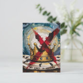 アメリカの王冠と王を越えた ポストカード (スタンド正面)