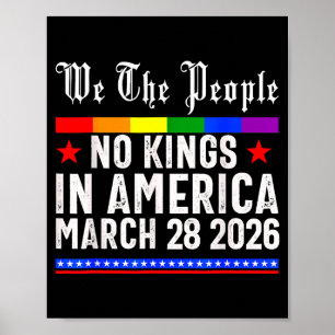 アメリカの王様はいない 2026年3月28日 王様の日 ジョーク ポスター