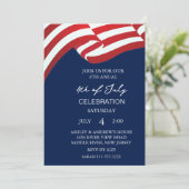 アメリカの現代的な祝祭日 7月4日パーティー招待状 招待状 (スタンド正面)